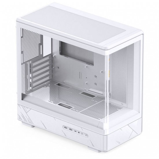 JONSBO D200 White Mini Tower Pc Case with Small Display (Cpu Data)