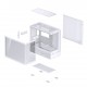 JONSBO D200 White Mini Tower Pc Case with Small Display (Cpu Data)