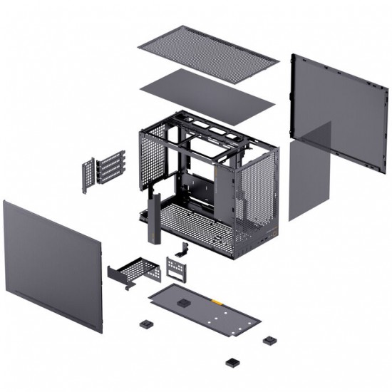 Jonsbo D32 PRO Siyah Bilgisayar Kasası, mATX, Mesh Panel - (4 storage devices possible) Jonsbo D32 PRO Siyah Bilgisayar Kasası, mATX, Mesh Panel - (4 storage devices possible)