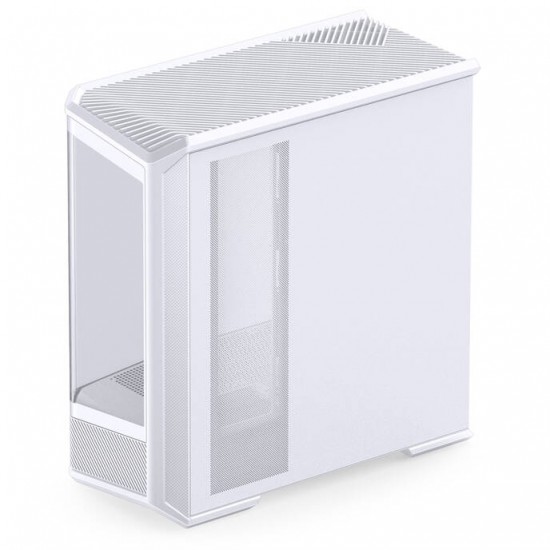 Jonsplus D400 PC Case - Tempered Glass - White