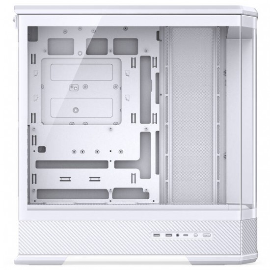 Jonsplus D400 PC Case - Tempered Glass - White