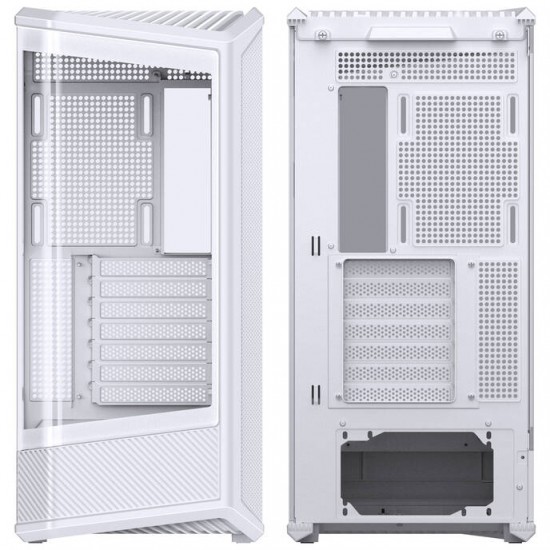 Jonsplus D400 PC Case - Tempered Glass - White