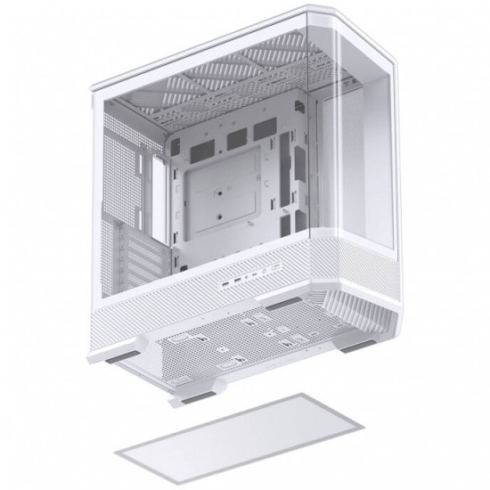 Jonsplus D400 PC Case - Tempered Glass - White