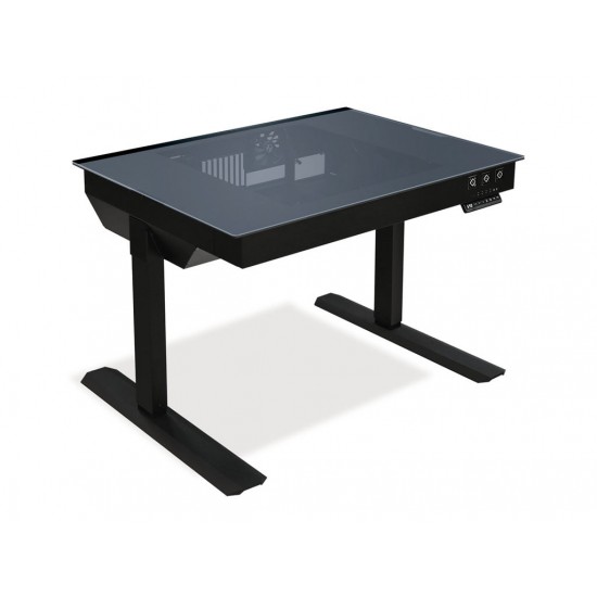 Lian Li DK-04F, Sit-Stand, Swithcable Glass, RGB, black case