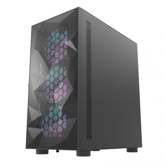 DLM21 Mesh MATX PC Case Black
