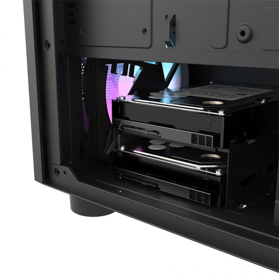 DLM21 Mesh MATX PC Case Black