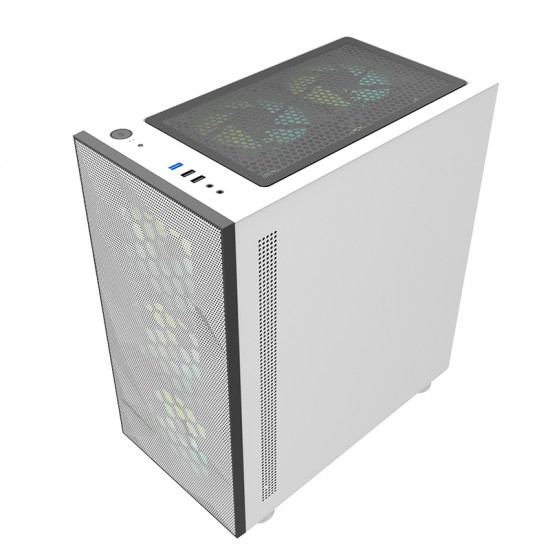 DLM21 Mesh MATX PC Case White DLM21 Mesh MATX PC Case White