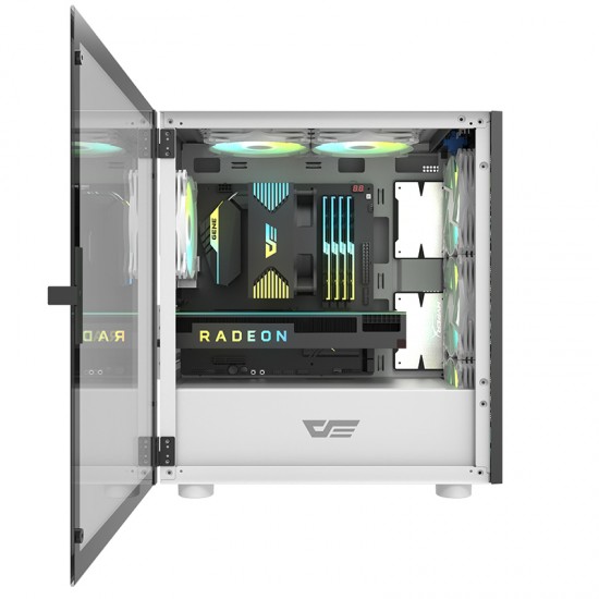 DLM21 Mesh MATX PC Case White DLM21 Mesh MATX PC Case White