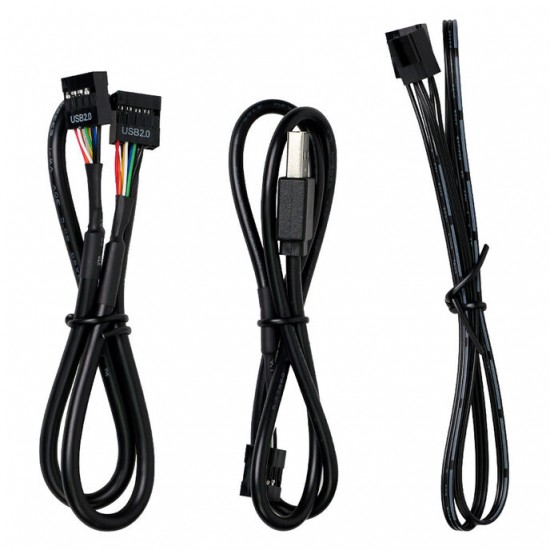 Lian Li EDGE HUB, 4x USB, 6x PWM - Siyah