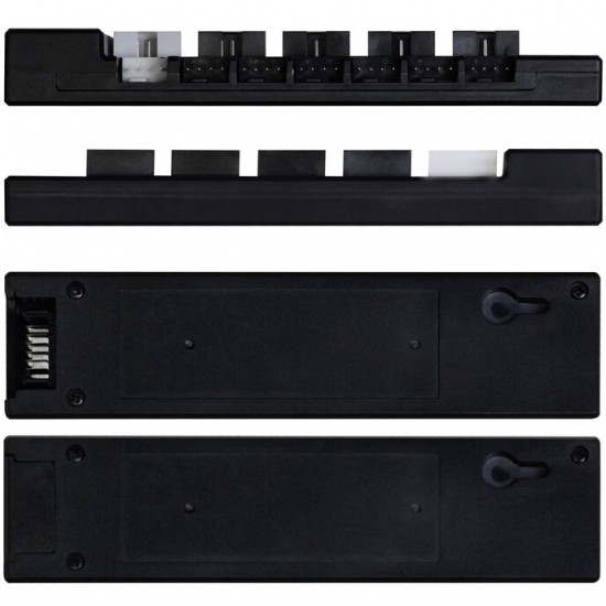 Lian Li EDGE HUB, 4x USB, 6x PWM - Siyah