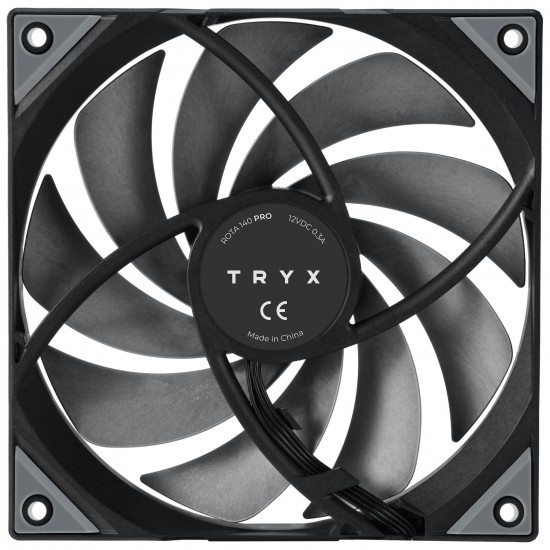 TRYX ROTA Pro 140 PWM Fan – 140mm, Black TRYX ROTA Pro 140 PWM Fan – 140mm, Black