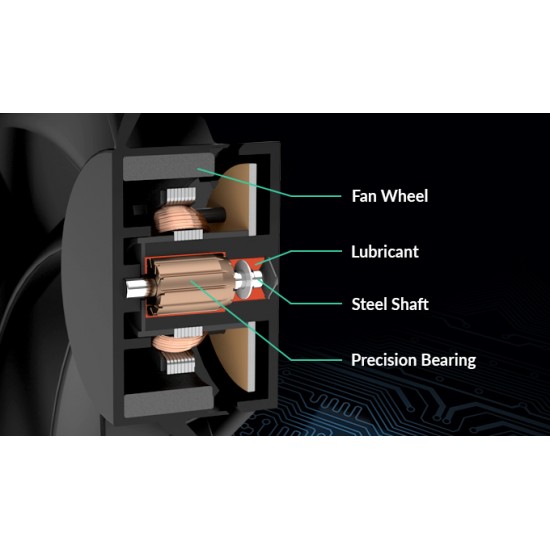 ARCTIC P12 PWM PST 120mm (12cm) Kasa Fanı - Siyah ARCTIC P12 PWM PST 120mm (12cm) Kasa Fanı - Siyah