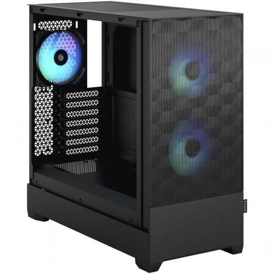 Fractal Design FD-C-POR1A-06 Pop Air RGB Black Mid Tower Computer Case Clear Tempered Glass Panel Fractal Design FD-C-POR1A-06 Pop Air RGB Black Mid Tower Computer Case Clear Tempered Glass Panel