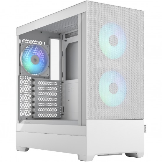 Fractal Design FD-C-POR1A-01 Pop Air RGB White Clear Tempered Glass Mid Tower Computer Case