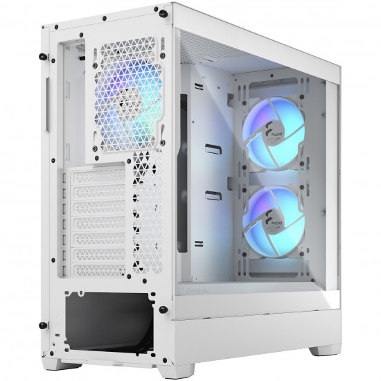 Fractal Design FD-C-POR1A-01 Pop Air RGB White Clear Tempered Glass Mid Tower Computer Case