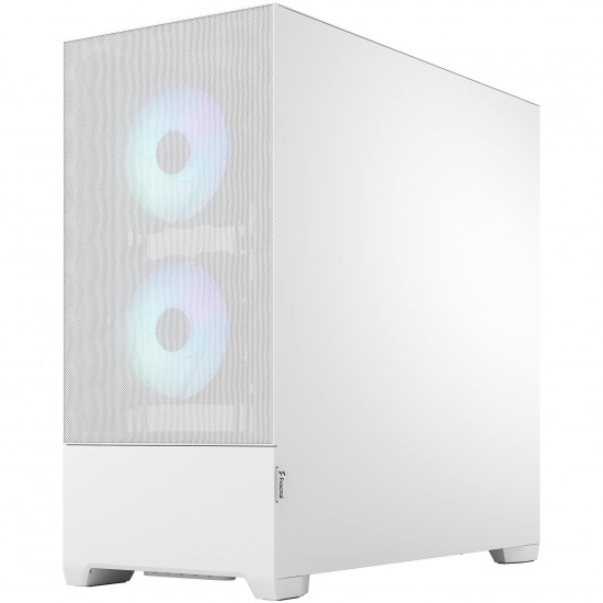 Fractal Design FD-C-POR1A-01 Pop Air RGB White Clear Tempered Glass Mid Tower Computer Case