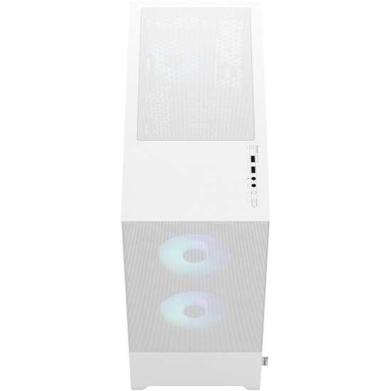 Fractal Design FD-C-POR1A-01 Pop Air RGB White Clear Tempered Glass Mid Tower Computer Case