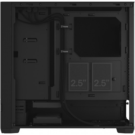 Fractal Design FD-C-POS1A-01 Pop Silent Black ATX Sound Damped Solid Panel Mid Tower Computer Case