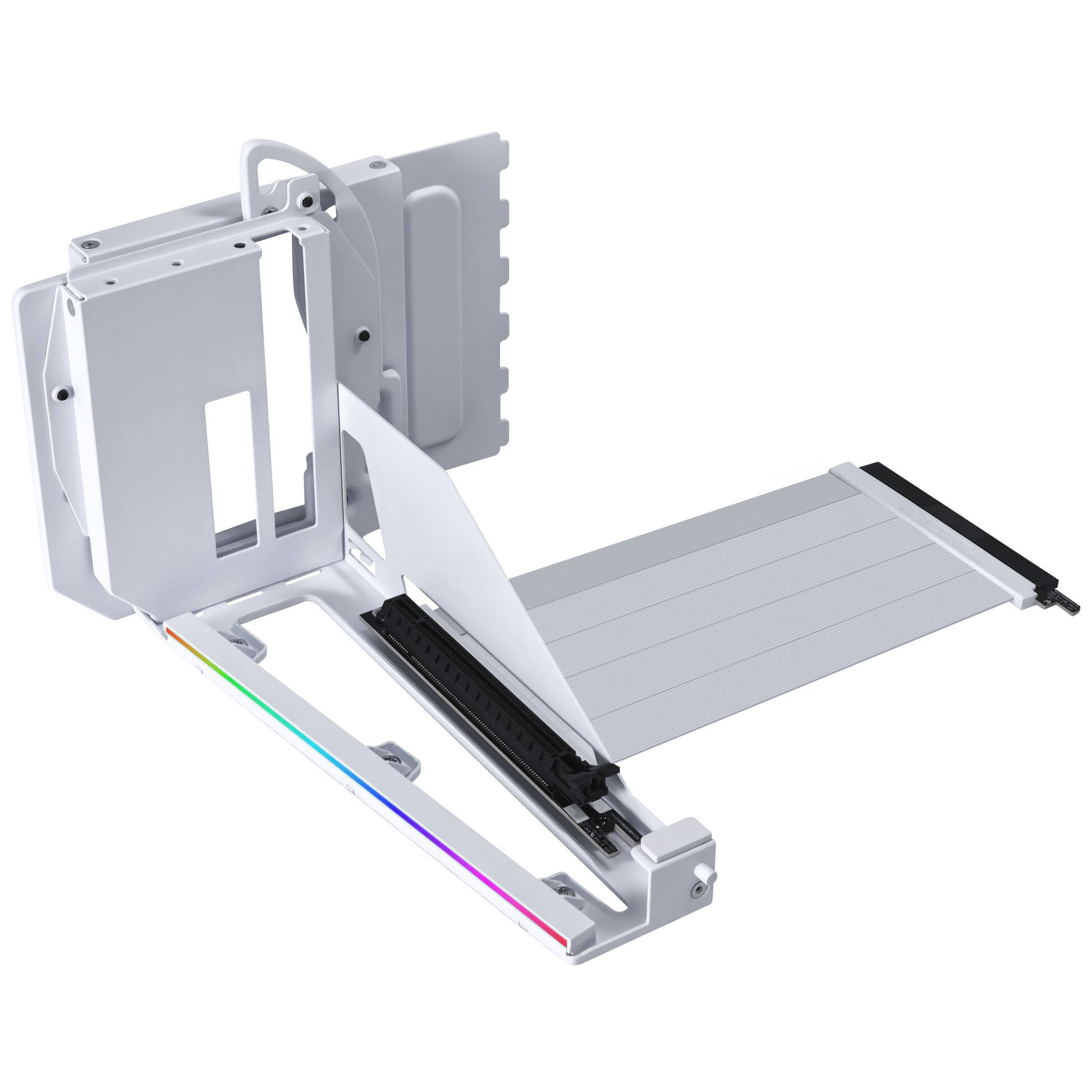 LIAN-LI GEN5 Vertical GPU KIT ホワイト Lian Li Vertical GPU Mounting Kit with PCIe 5.0 Riser Cable - White