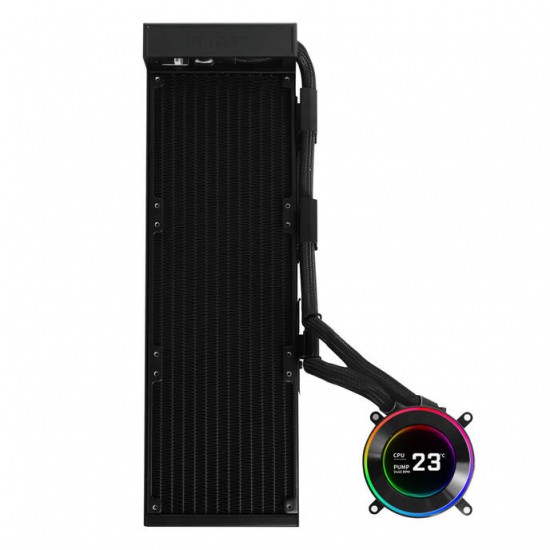 Lian Li HYDROSHIFT II LCD-C Fanless AiO Cpu Cooler - Black Lian Li HYDROSHIFT II LCD-C Fanless AiO Cpu Cooler - Black