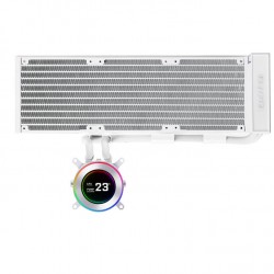 Lian Li HYDROSHIFT II LCD-C Fanless AiO Cpu Cooler - White Lian Li HYDROSHIFT II LCD-C Fanless AiO Cpu Cooler - White