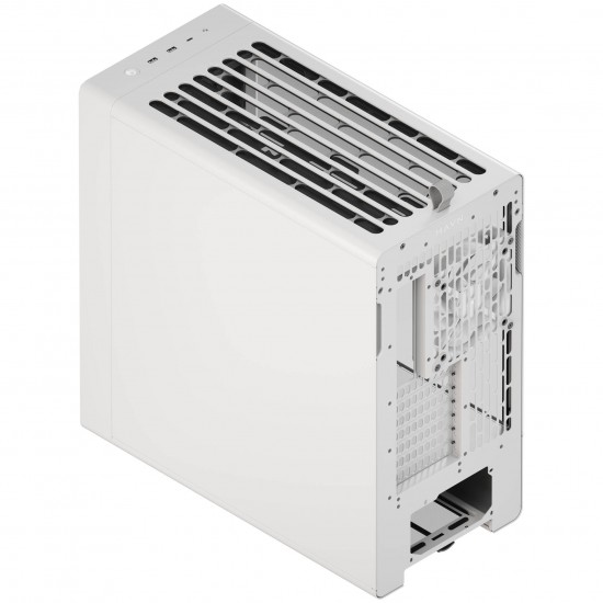 HAVN BF 360 Flow E-ATX PC Case - White (3 pre-installed fans)