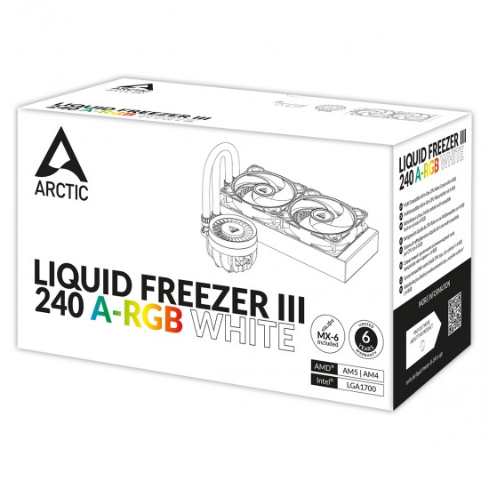 Arctic Liquid Freezer III 240 A-RGB White Multi Compatible All-in-One CPU Water Cooler