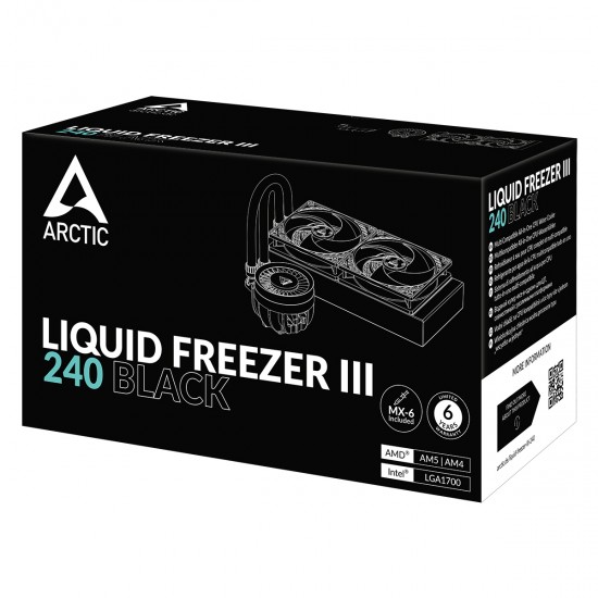 Arctic Liquid Freezer III 240 Multi Compatible All-in-One CPU Water Cooler Arctic Liquid Freezer III 240 Multi Compatible All-in-One CPU Water Cooler
