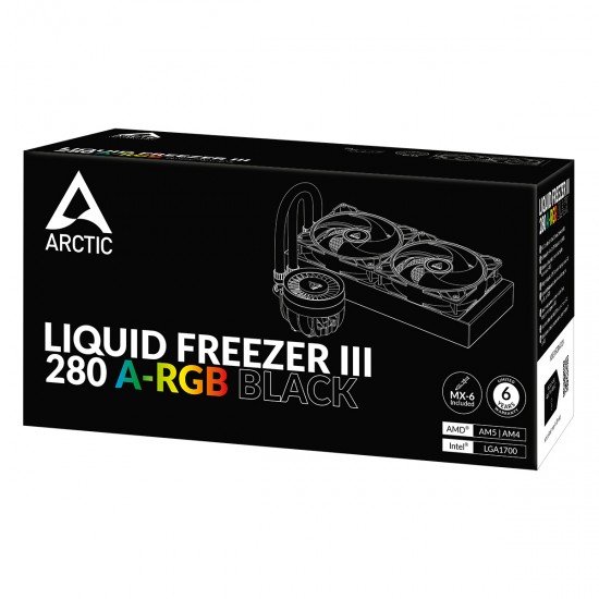 Arctic Liquid Freezer III 280 A-RGB Black Multi Compatible All-in-One CPU Water Cooler