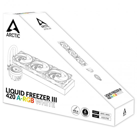 Arctic Liquid Freezer III 420 A-RGB White Multi Compatible All-in-One CPU Water Cooler