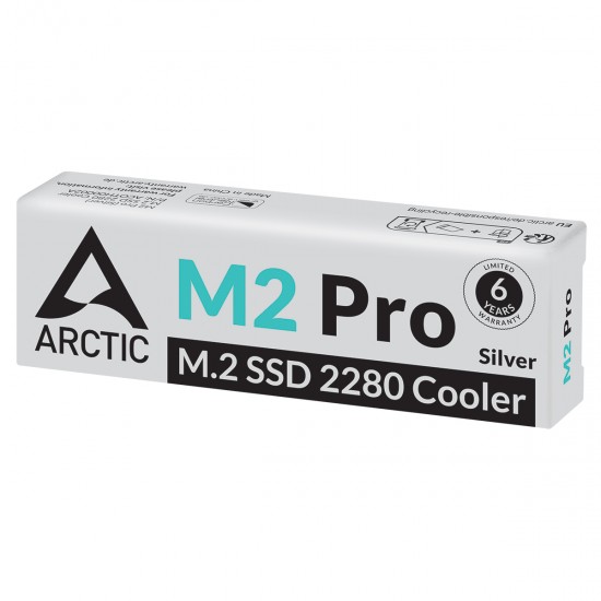 Arctic M2 Pro (Silver) M.2 SSD Heatsink, Tek veya Çift Yön Desteği (Thermal Pad Dahil) Arctic M2 Pro (Silver) M.2 SSD Heatsink, Tek veya Çift Yön Desteği (Thermal Pad Dahil)