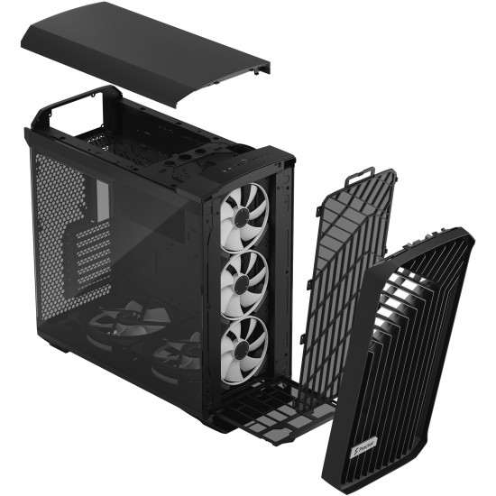 Fractal Design Torrent Black RGB Tempered Glass Window High-Airflow Model: FD-C-TOR1A-04 Fractal Design Torrent Black RGB Tempered Glass Window High-Airflow Model: FD-C-TOR1A-04