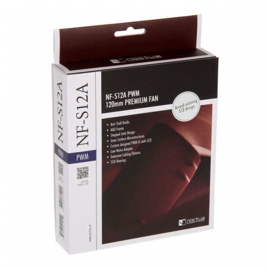 Noctua NF-S12A PWM Fan - 120mm (12cm) Fan Noctua NF-S12A PWM Fan - 120mm (12cm) Fan