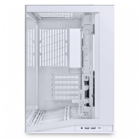 Lian Li O11 Dynamic Mini V2 - PC Case - ATX - Tempered Glass Without Fan - White
