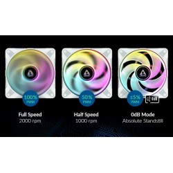 ARCTIC P12 PWM PST A-RGB 120mm Kasa Fanı (Beyaz) ARCTIC P12 PWM PST A-RGB 120mm Kasa Fanı (Beyaz)