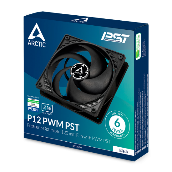 ARCTIC P12 PWM PST 120mm (12cm) Kasa Fanı - Siyah ARCTIC P12 PWM PST 120mm (12cm) Kasa Fanı - Siyah