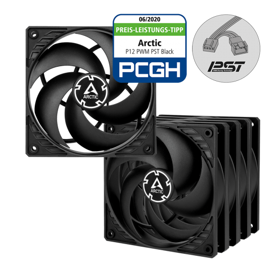 ARCTIC P12 PWM PST 120mm (12cm) - 5 Adet Kasa Fanı Set (ACFAN00137A)