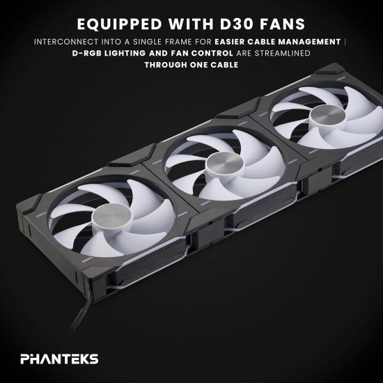 PHANTEKS Glacier One 420D30 X2 DRGB AiO Water Cooling - 420mm, Siyah Renk, İşlemci Sıvı Soğutucu PHANTEKS Glacier One 420D30 X2 DRGB AiO Water Cooling - 420mm, Siyah Renk, İşlemci Sıvı Soğutucu