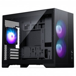 Phanteks XT M3 Mini Bilgisayar Kasası - mATX - Tempered Glass - Siyah - 3x 120mm Fan