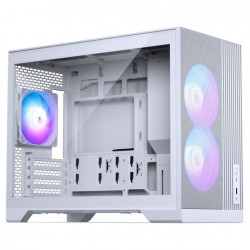 Phanteks XT M3 Mini Bilgisayar Kasası - mATX - Tempered Glass - Beyaz - 3x 120mm Fan