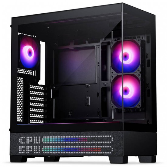 Phanteks XT View Matrix PC Case, (E-ATX, Tempered Glass, Matrix LED) - Black