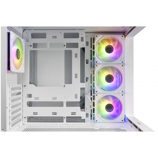 FSP M580-BA ARGB Middle Tower Bilgisayar Kasası - Beyaz