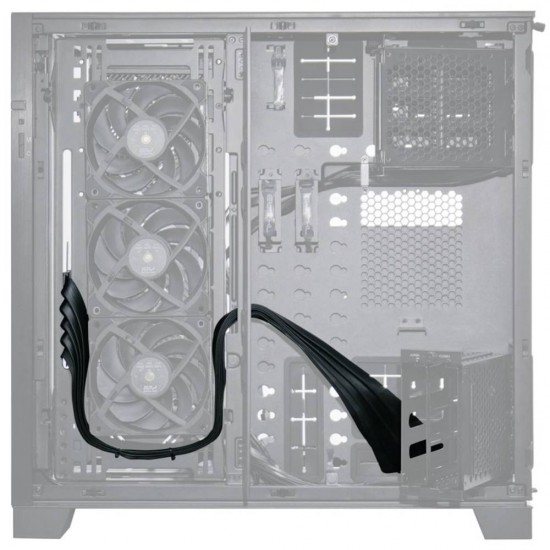 Lian Li PW-PCIV-4-90X PCIe 4.0 Riser Cable - 900mm - Siyah Renk