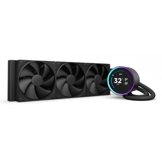 NZXT Kraken Elite 360 2024 V2 AIO CPU Cooler, Black - RL-KN36E-B2 NZXT Kraken Elite 360 2024 V2 AIO CPU Cooler, Black - RL-KN36E-B2