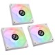 Lian Li ST120 RGB PWM Fan - 3'lü Set + Kontrolcü Devre - 120mm, Beyaz Renk