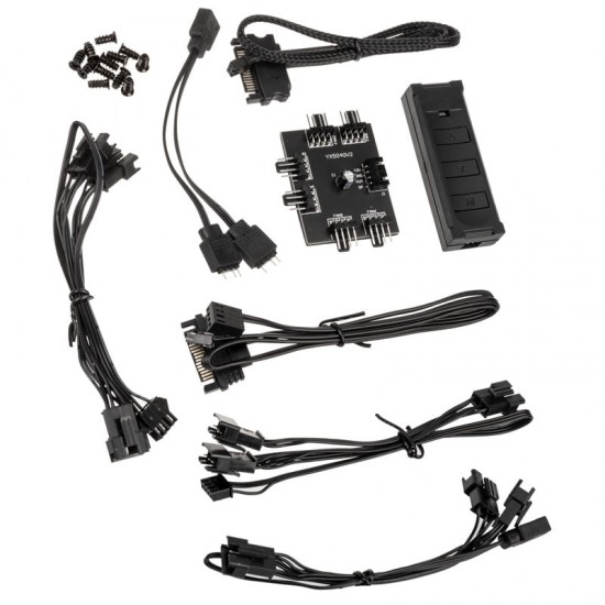 Lian Li ST120 RGB PWM Fan - 3'lü Set + Kontrolcü Devre - 120mm, Beyaz Renk