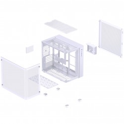 Jonsbo TK-3 PC Case - Tempered Glass - White Jonsbo TK-3 PC Case - Tempered Glass - White