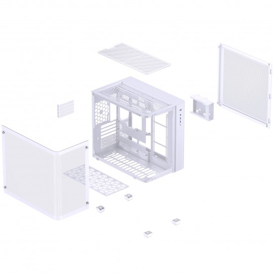 Jonsbo TK-3 PC Case - Tempered Glass - White Jonsbo TK-3 PC Case - Tempered Glass - White