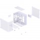 Jonsbo TK-3 PC Case - Tempered Glass - White Jonsbo TK-3 PC Case - Tempered Glass - White