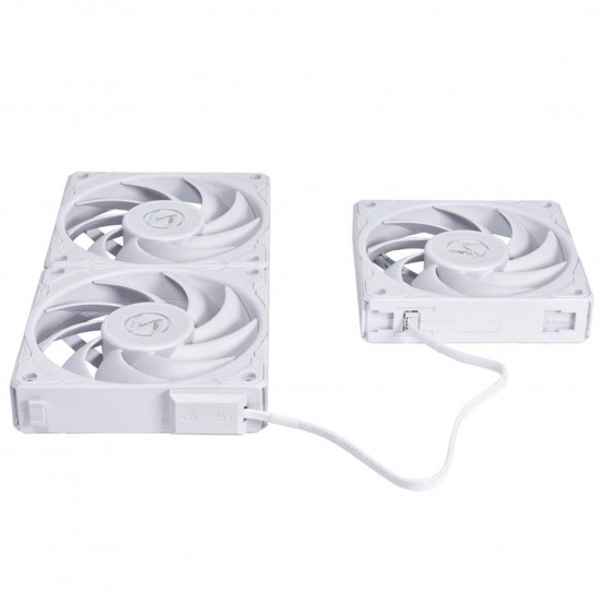 Lian Li UNI FAN P28 - 120mm, White, Triple Pack (3Pcs) Lian Li UNI FAN P28 - 120mm, White, Triple Pack (3Pcs)